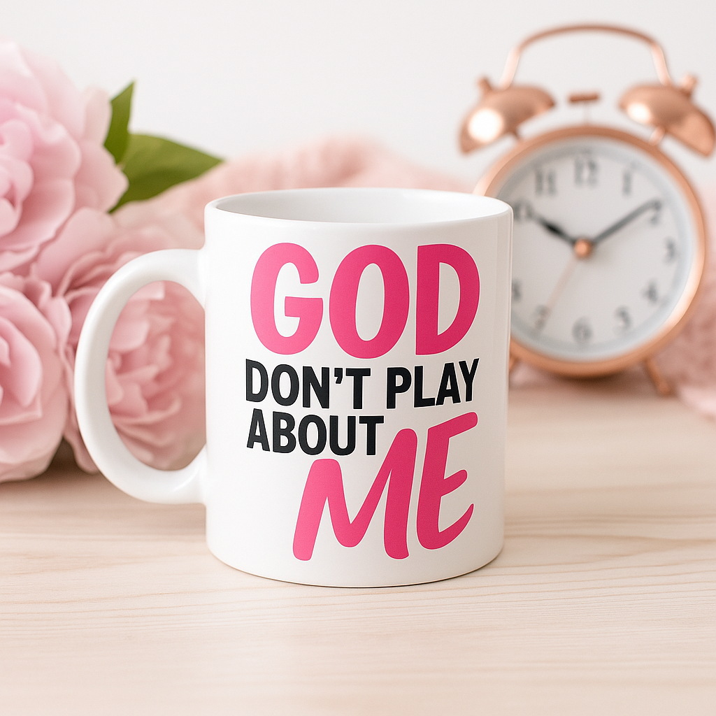 GOD don't Play about ME mug